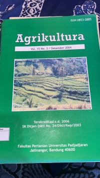 Image of Agrikultura Vol. 15. No. 3 Desember 2004