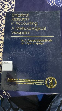 Image of Empirical Research In Accounting A Methodological Viewpoint