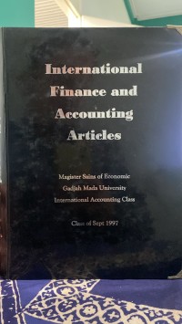 Image of International Finance and Accounting Articles