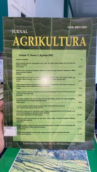 Image of Jurnal Agrikultura Vol. 13 No. 2 Agustus 2002