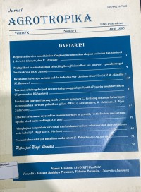 Image of Jurnal Agrotropika Vol. II No. 1 Juni 1997