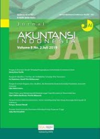 Image of Jurnal Akuntansi Indonesia Vol. 8 No. 2 Juli 2019