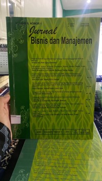 Image of Jurnal Bisnis Dan Manajemen Vol. 6 N0. 1 2019