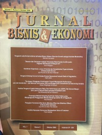 Image of Jurnal Bisnis & Ekonomi Vol.7 No.2 Oct 2009