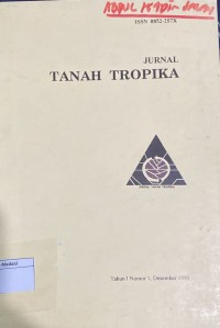 Image of Jurnal tanah tropika Vol. 1 No. 1 Desember 1995