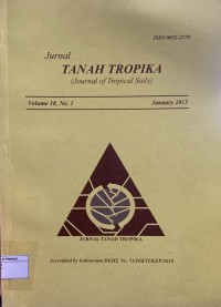 Image of Jurnal Tanah Tropika Vol. 18 No.1 January 2013