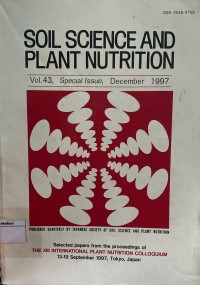 Image of Soil Science And Plant Nutrition Vol. 43 No. 1 March 1997