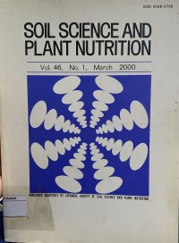 Image of Soil Science and Plant Nutrition Vol. 46 No. 1 March 2000