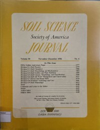Image of Soil Science Society Of America Vol. 50 No. 4 July - August 1986
