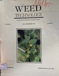 Image of Weed Technology Vol. 10 No. 3 July - September 1996