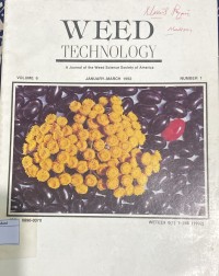 Image of Weed Technology Vol. 6 No. 1 January - March  1992