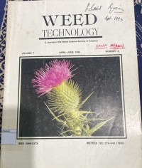 Image of Weed Technology Vol. 7 No. 2 April - June 1993
