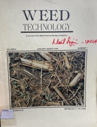 Image of Weed Technology Vol. 8 No. 1 January - March 1994