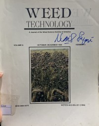 Image of Weed Technology Vol. 8 No. 4 October - December 1994